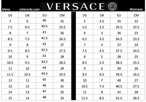 versace collection sizing|Versace shoes size chart uk.